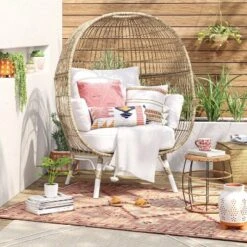 5'x7' Tapestry Rectangular Woven Outdoor Area Rug Red/Pink - Opalhouseā¢