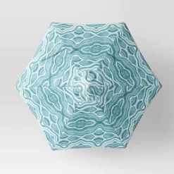 7.5'x7.5' Decorative Trim Scalloped Outdoor Market Umbrella Blue - Opalhouse™ Designed With Jungalow™ 7 7.5'x7.5' Decorative Trim Scalloped Outdoor Market Umbrella Blue - Opalhouse™ Designed With Jungalow™ -Opalhouse Sales Store GUEST 3480178a 70b9 4096 bef0 b5fe8b7a355b