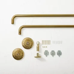 66"-120" Medallion Snap Grip French Curtain Rod Brass - Opalhouse™ Designed With Jungalow™ 5 66"-120" Medallion Snap Grip French Curtain Rod Brass - Opalhouse™ Designed With Jungalow™ -Opalhouse Sales Store GUEST 34d78b5a 5da3 4bcd ae5c 12c693e0d007