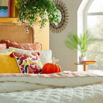 Pumpkin Shaped Velvet Accent Pillow Orange - Opalhouse™ Designed With Jungalow™ 1 Pumpkin Shaped Velvet Accent Pillow Orange - Opalhouse™ Designed With Jungalow™