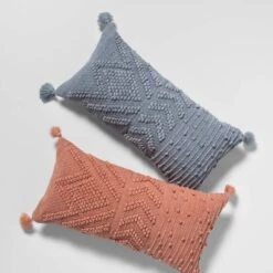 Oversize Embroidered Textured Lumbar Throw Pillow - Opalhouse™ -Opalhouse Sales Store GUEST 412a54b4 ac2e 4867 9a69 457e185d6f3e