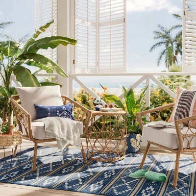 2pc Britanna Outdoor Patio Chairs, Club Chairs Natural - Opalhouse™ 1 2pc Britanna Outdoor Patio Chairs, Club Chairs Natural - Opalhouse™