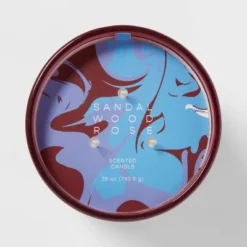 28oz Glass Sandalwood Rose Candle Burgundy - Opalhouse™ 5 28oz Glass Sandalwood Rose Candle Burgundy - Opalhouse™ -Opalhouse Sales Store GUEST 44dfd8e3 508e 4243 a6bb 4bb1c2bed4a3