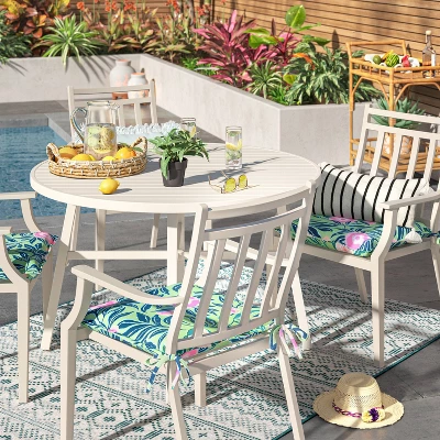 5' X 7' Tapestry Woven Outdoor Rug Aqua - Opalhouse™ 1 5' X 7' Tapestry Woven Outdoor Rug Aqua - Opalhouse™