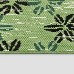 5' X 7' Floral Stamp Outdoor Rug Green - Opalhouse™ -Opalhouse Sales Store GUEST 6bf8d430 59fc 44d6 ad14 a69b10e955f1