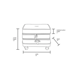 Marin Stackable Pouf With Casters - Opalhouse™ Designed With Jungalow™ -Opalhouse Sales Store GUEST 7b9ecb5e 9626 4b0f abc1 fd2c0a06f868