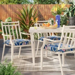 5' X 7' Scandi Asymmetrical Tapestry Woven Outdoor Rug Natural - Opalhouseā¢