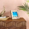 4" X 4" Resin And Wood Photo Frame - Opalhouse™