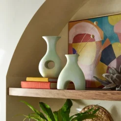 8.125" Ceramic Vase - Opalhouse⢠Designed With Jungalowā¢