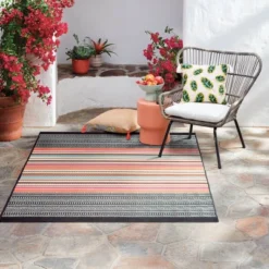 5' X 7' Outdoor Rug Multi Stripe Global Pink - Opalhouse™ 5 5' X 7' Outdoor Rug Multi Stripe Global Pink - Opalhouse™ -Opalhouse Sales Store GUEST 849a4c76 29c9 486c a953 a03150bdac10