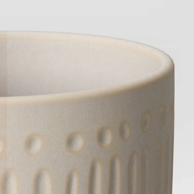 Textured Ceramic Planter Pots White - Opalhouse™ 2 Textured Ceramic Planter Pots White - Opalhouse™ - Image 2