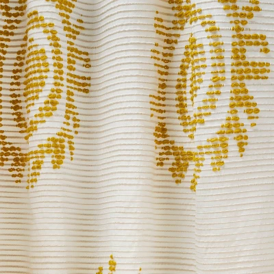 1pc 50"x84" Light Filtering Jacquard Curtain Panel Gold - Opalhouse™ Designed With Jungalow™ 3 1pc 50"x84" Light Filtering Jacquard Curtain Panel Gold - Opalhouse™ Designed With Jungalow™ - Image 3