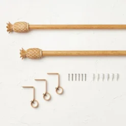 Pineapple Faux Wood Curtain Rod Natural Wood - Opalhouse™ Designed With Jungalow™ 7 Pineapple Faux Wood Curtain Rod Natural Wood - Opalhouse™ Designed With Jungalow™ -Opalhouse Sales Store GUEST b565e685 bbc8 405f abbe 297780442d88