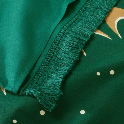 Full/Queen Printed Comforter & Sham Set Teal - Opalhouse™ Designed With Jungalow™ 4 Full/Queen Printed Comforter & Sham Set Teal - Opalhouse™ Designed With Jungalow™ - Image 4