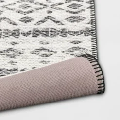 Diamond Printed Accent Aztec Rug Black - Opalhouse™ -Opalhouse Sales Store GUEST e3046680 f1c2 4786 85e6 13127e4d5137